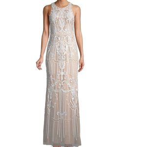 Aidan Mattox Beaded Sleeveless Gown. Size 12 Retail $550